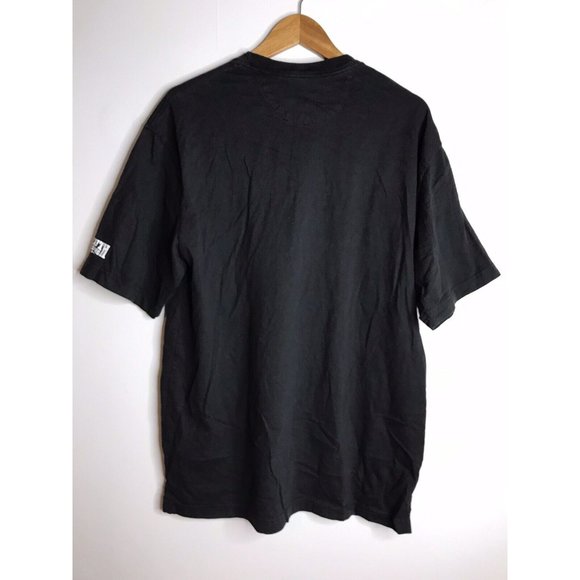 Duluth Trading Longtail T-Shirt Mens Medium Short Sleeve Black Angry Beaver - Picture 5 of 5